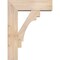 Ekena Millwork Merced Block Smooth Bracket w/ Offset Brace, Douglas Fir, 7 1/2"W x 24"D x 32"H BKT0806X24X32MRC05SDF - alternate 3